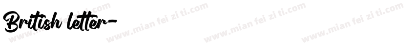 British letter字体转换